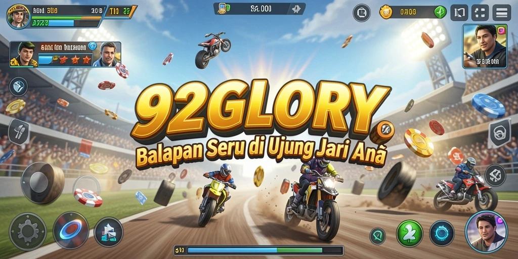 Tangkap momen balapan menegangkan dalam game 92GLORY.
