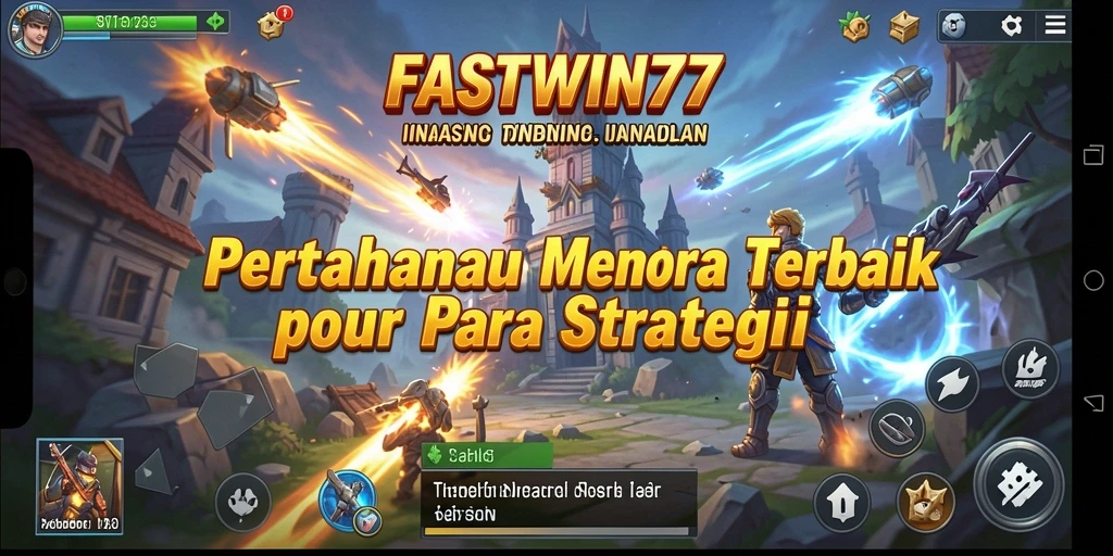 Screenshot FASTWIN77 menampilkan aksi seru dalam permainan Tower Defense.