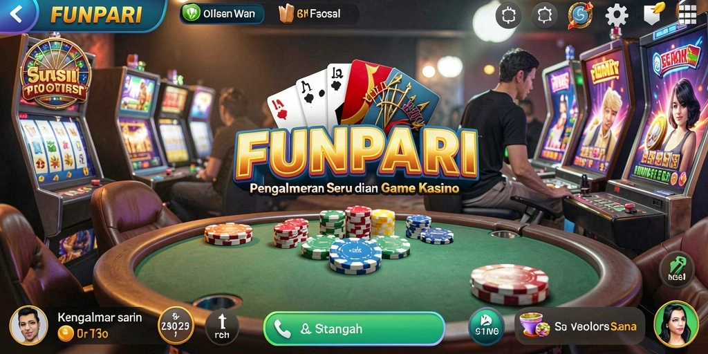 Tampilan gameplay yang mengasyikkan di FUNPARI dengan grafik yang memukau.