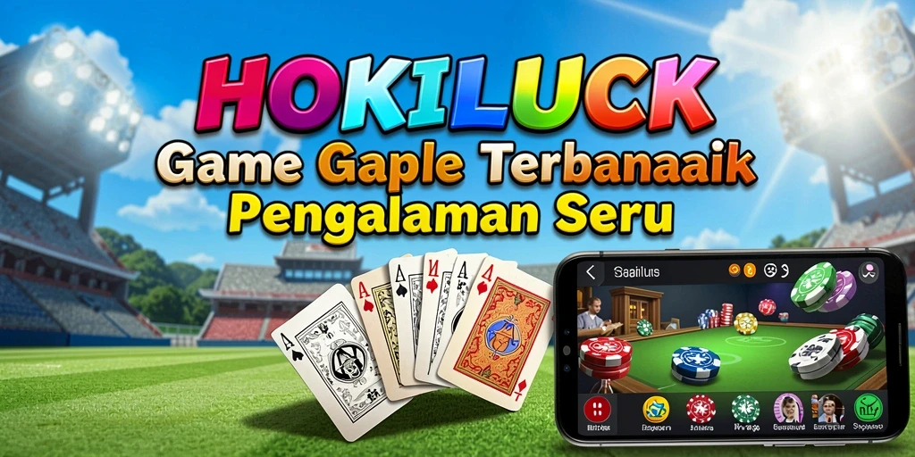 Screenshot gameplay HOKILUCK menampilkan suasana seru permainan Gaple.