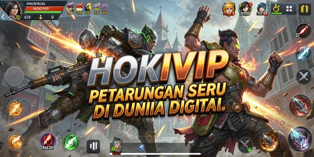 Tampilan gameplay HOKIVIP yang menegangkan dan seru dalam pertarungan.