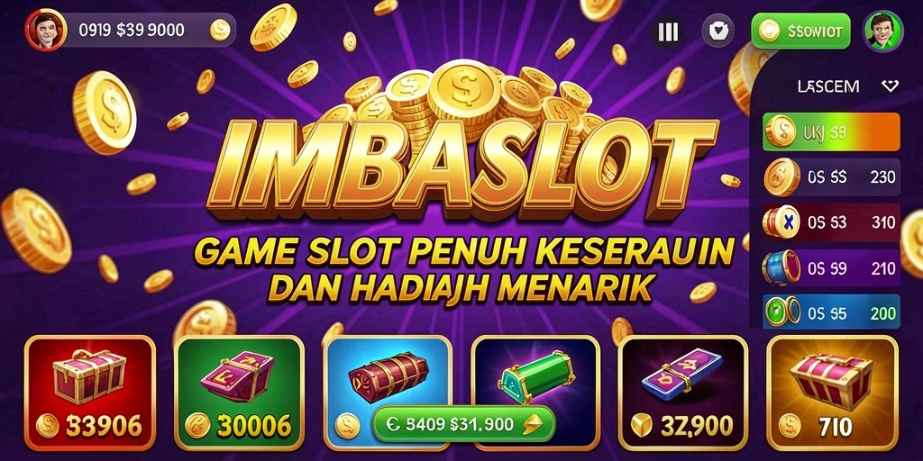 Screenshot gameplay IMBASLOT dengan mesin slot yang menarik.