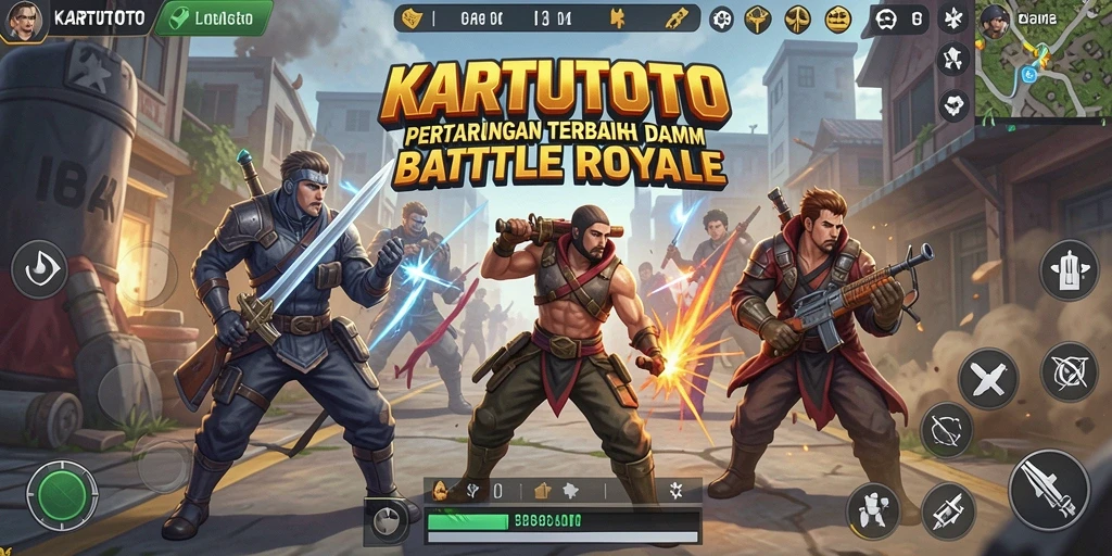 Gameplay menegangkan di arena Battle Royale KARTUTOTO.