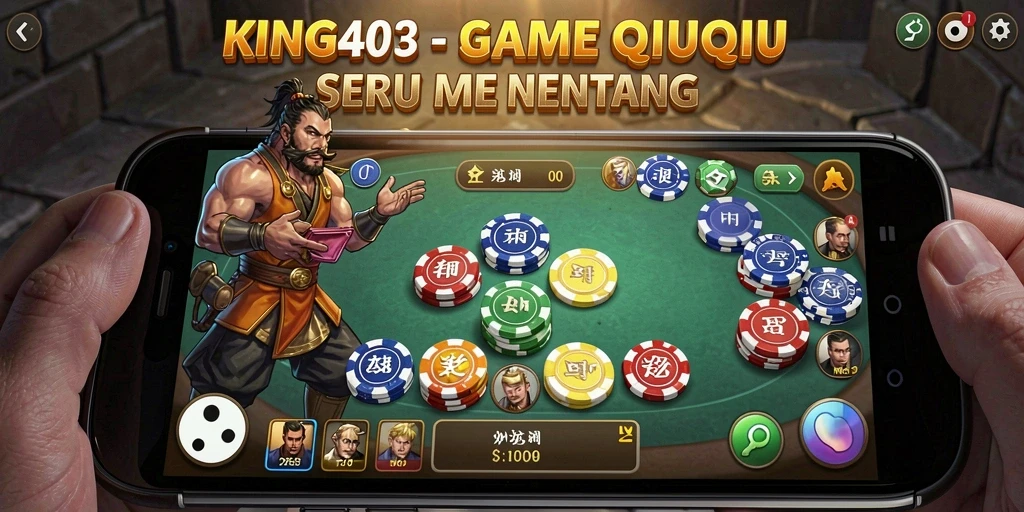 Tampilan seru permainan QiuQiu dalam KING403.