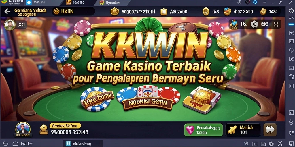 Tampilan gameplay yang menegangkan dalam aplikasi Kasino KKWIN.
