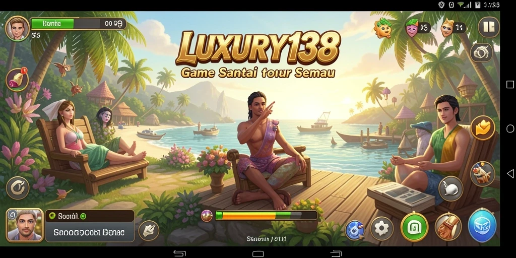 Tampilan gameplay <strong>LUXURY138</strong> yang ceria dan interaktif.