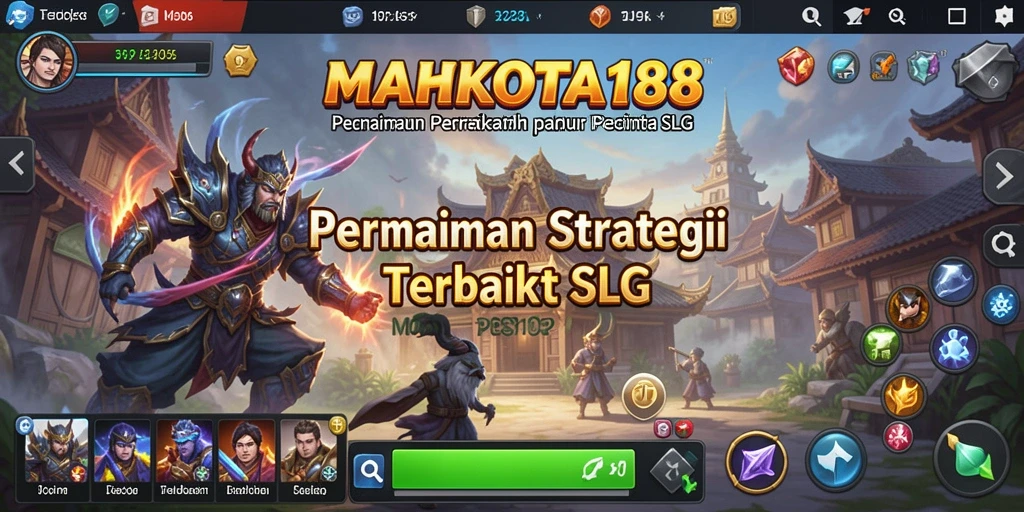 Screenshot gameplay MAHKOTA188 menampilkan pertempuran strategis yang seru.