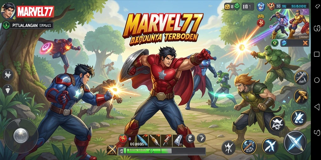 Tampilan gameplay <strong>MARVEL77</strong> yang menakjubkan dalam dunia terbuka.