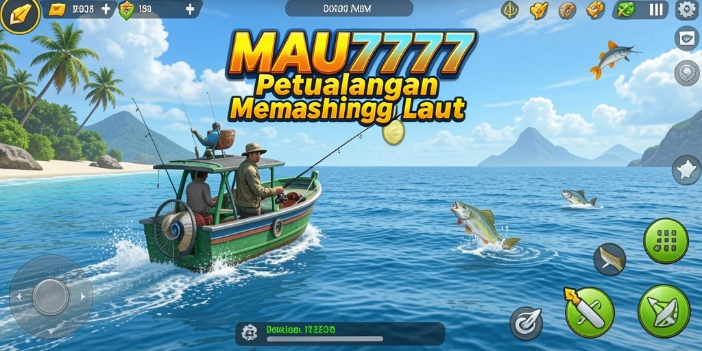 Screenshot gameplay MAU777 menampilkan aksi memancing yang seru dan interaktif.