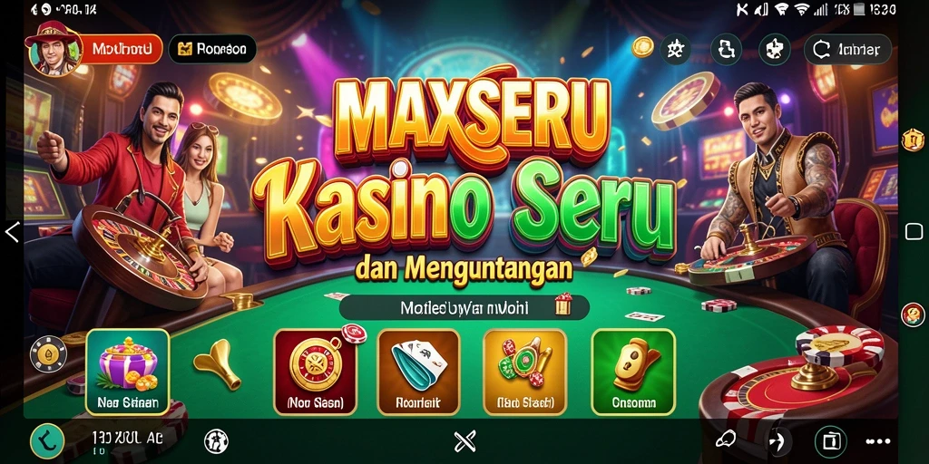 Tampilan gameplay yang menarik dan seru dari MAXSERU.