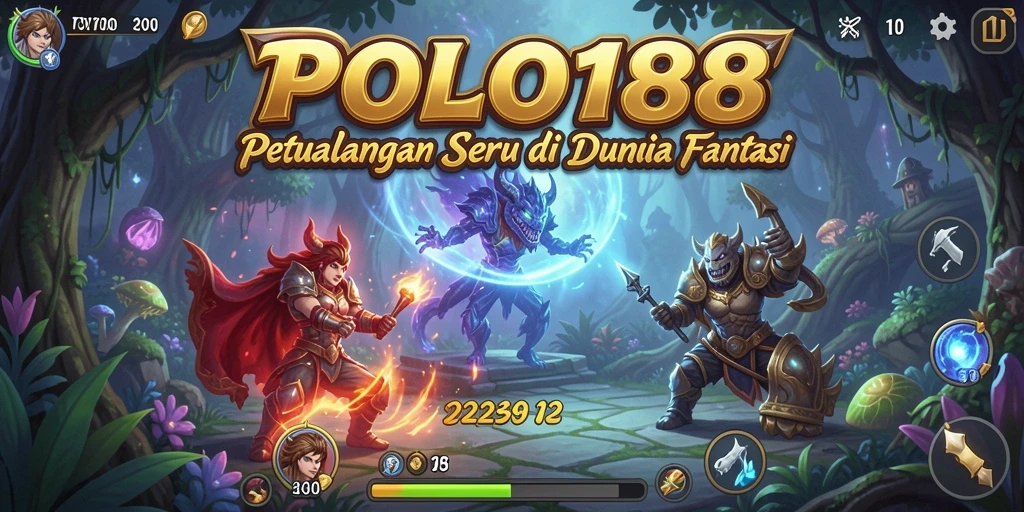 Screenshot gameplay POLO188 yang menggambarkan aksi petualangan seru.