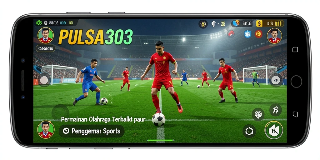 Screenshot utama PULSA303 menampilkan aksi seru dalam permainan olahraga.
