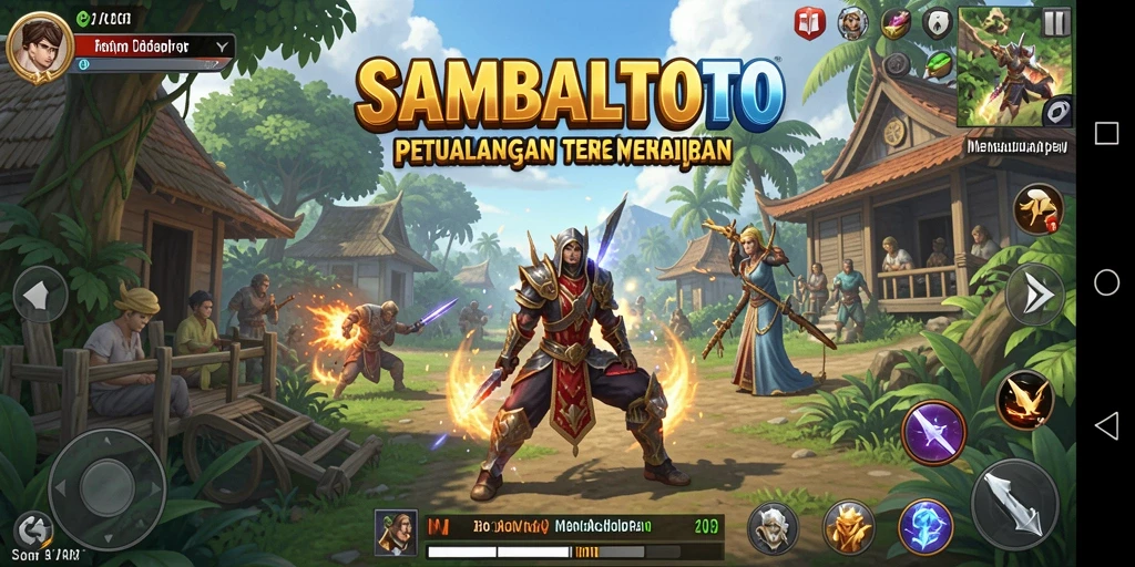Tampilan gameplay menakjubkan dalam dunia Open World SAMBALTOTO.