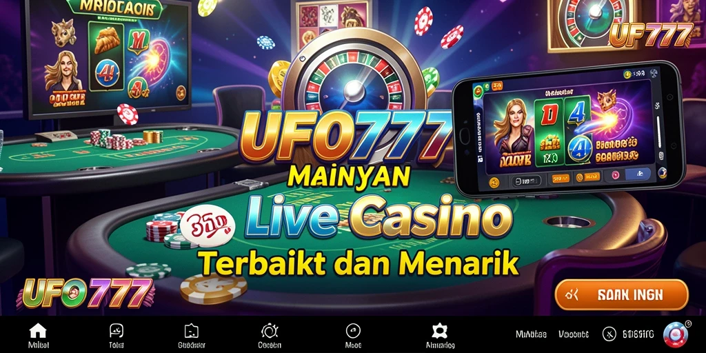 Screenshot menunjukkan dealer langsung dan pemain lain terlibat dalam permainan casino.