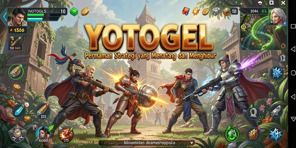 Tampilan gameplay epik dalam YOTOGEL yang menguji strategi pemain.